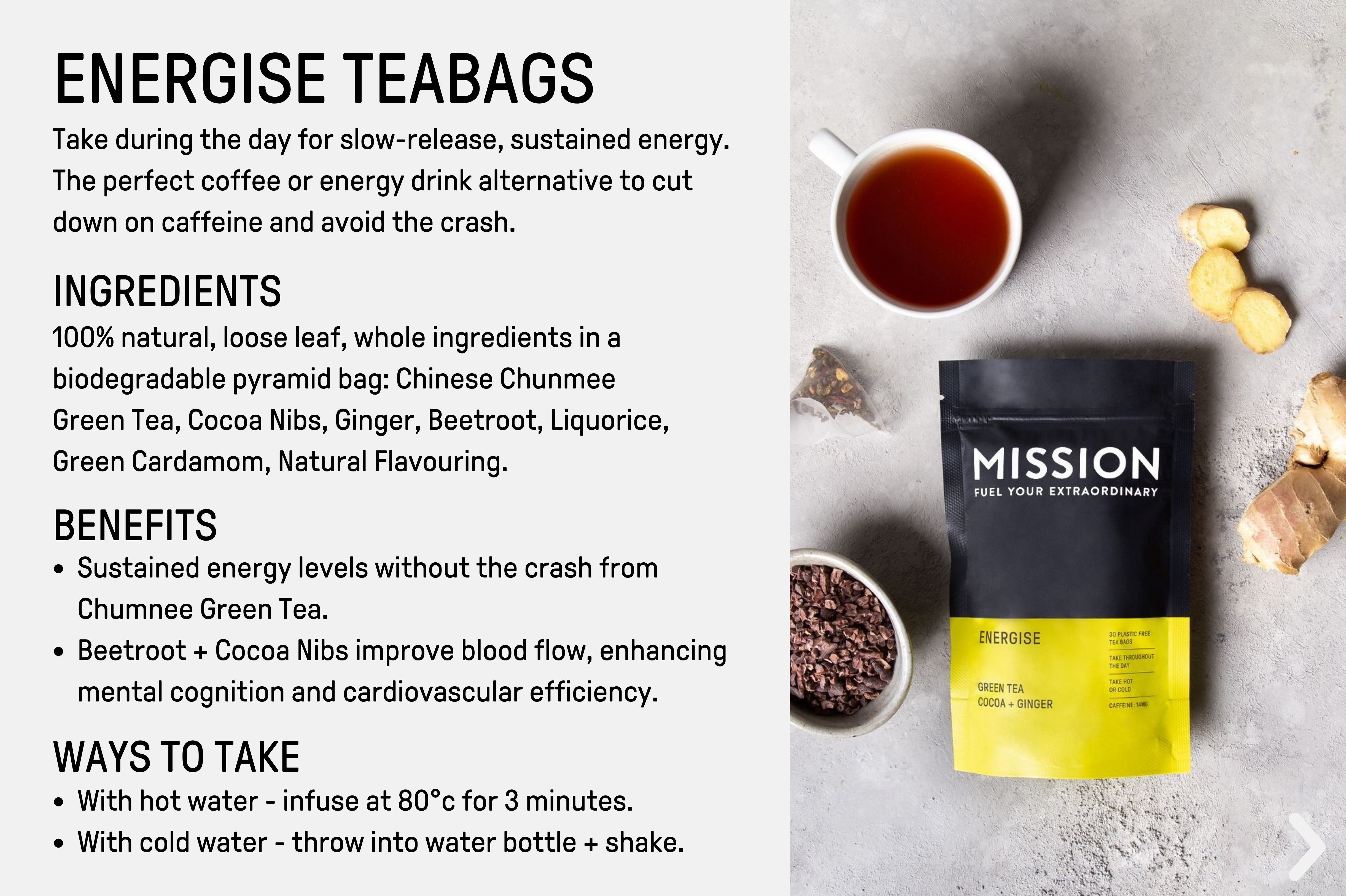 Energise Teabags (30 Servings)