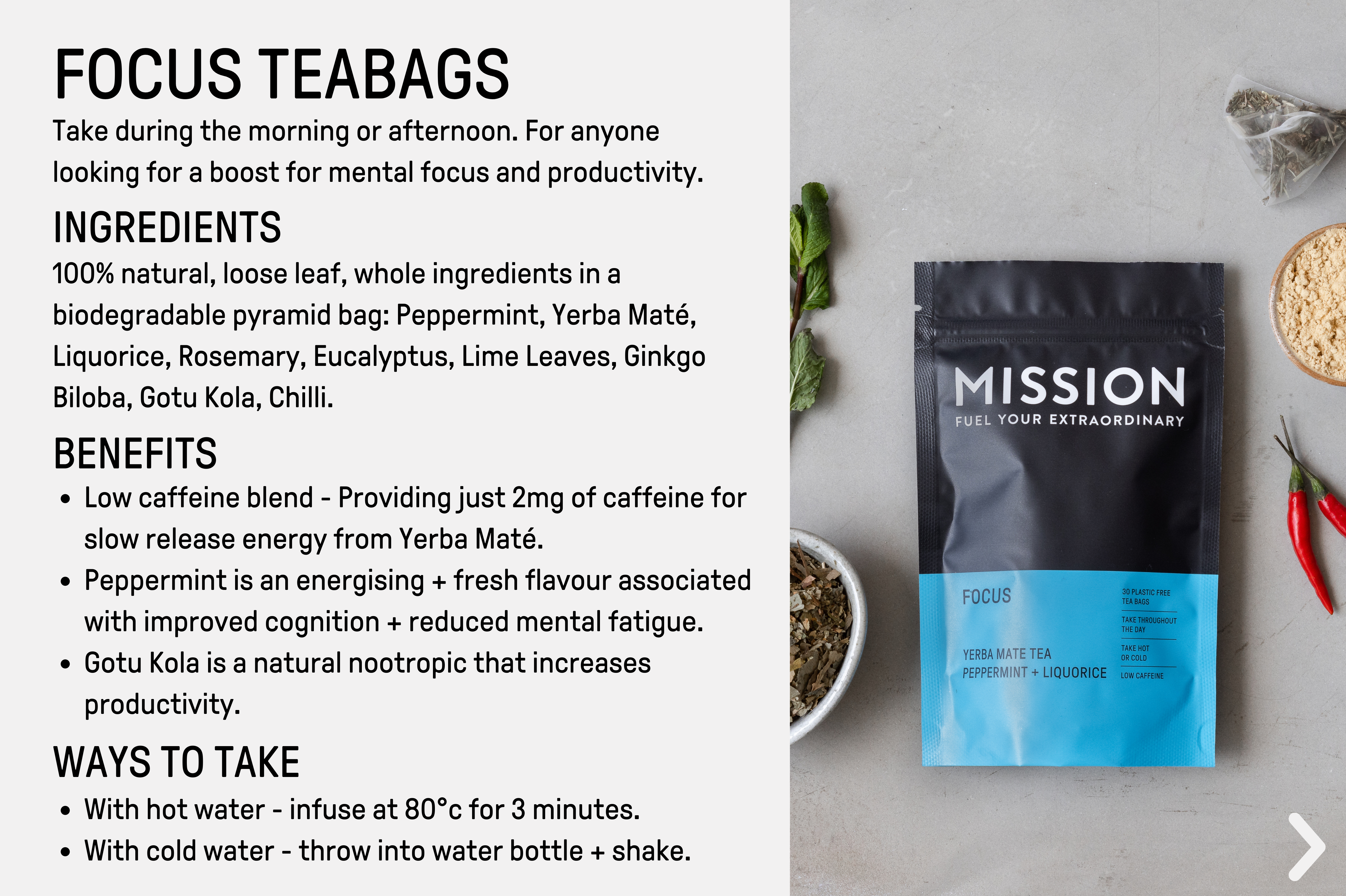 Focus Teabags (30 Servings)